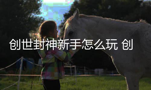 玩 攻略大全怎么新手创世创世封神封神